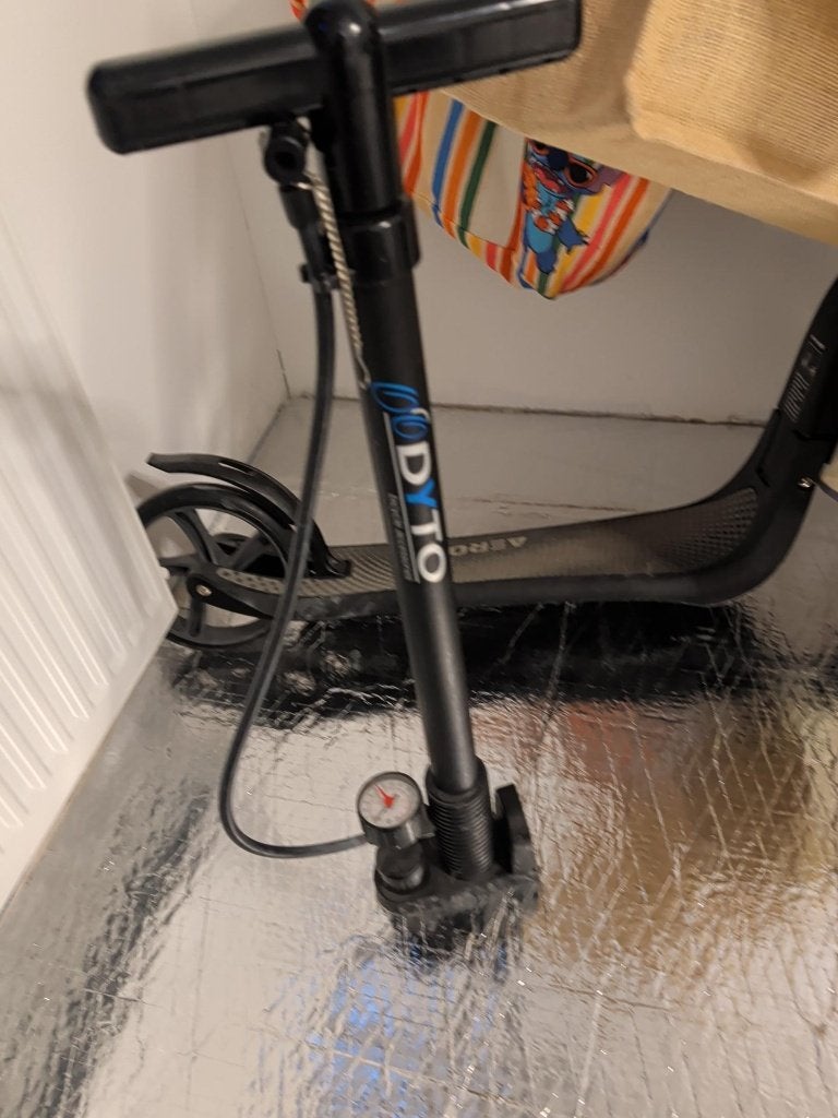 Dyto fietspomp met drukmeter, Ophalen, Drukmeter, Gebruikt