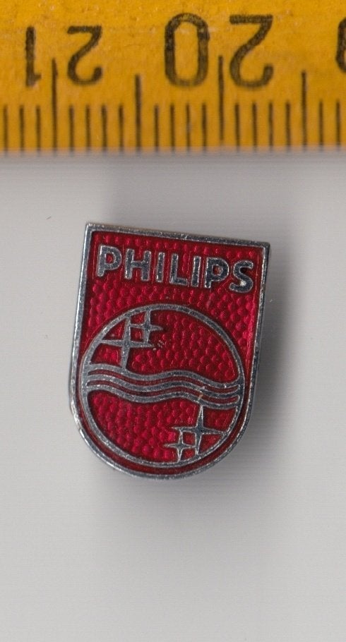 Philips logo Radio embleem schildje Emaille H, Ophalen of Verzenden