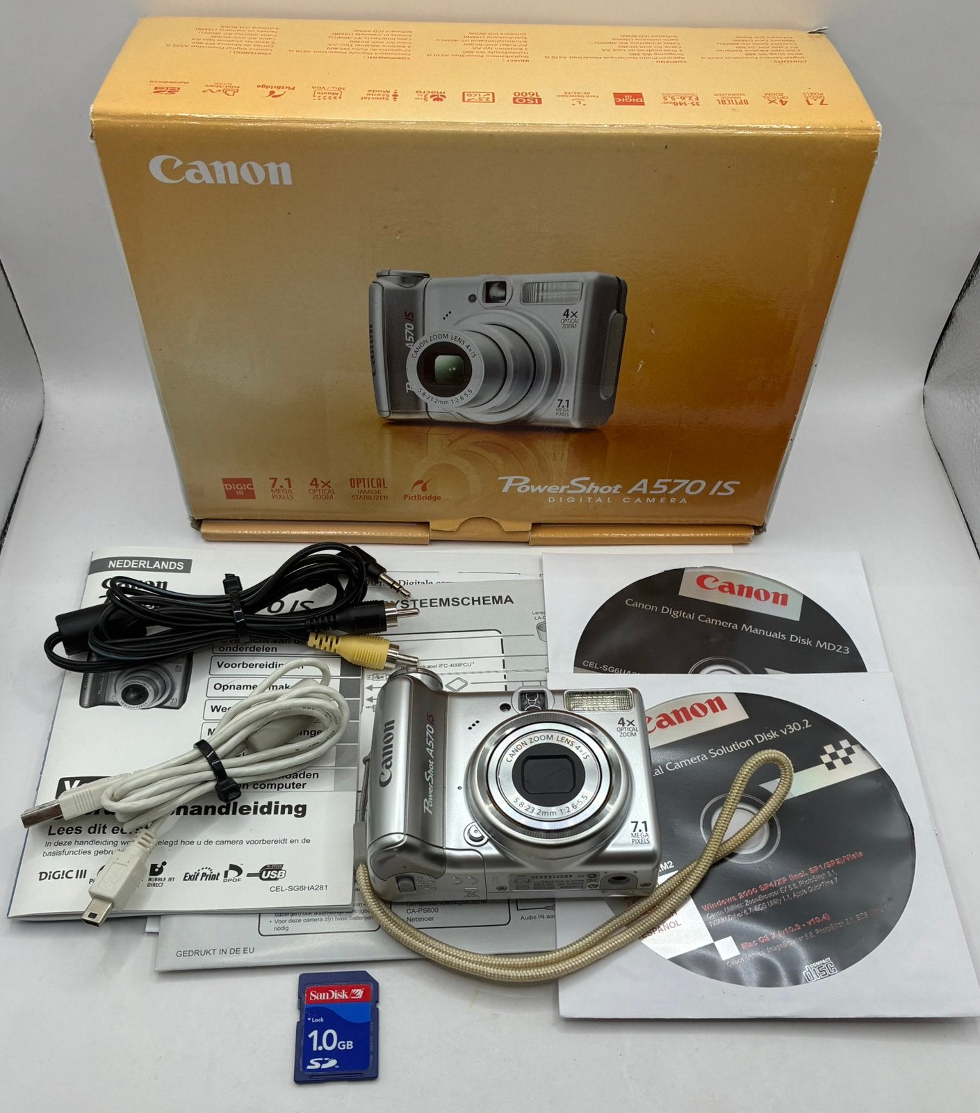 Canon PowerShot A570 IS - compact camera, Ophalen of Verzenden, Zo goed als nieuw, Canon, 8 keer of meer