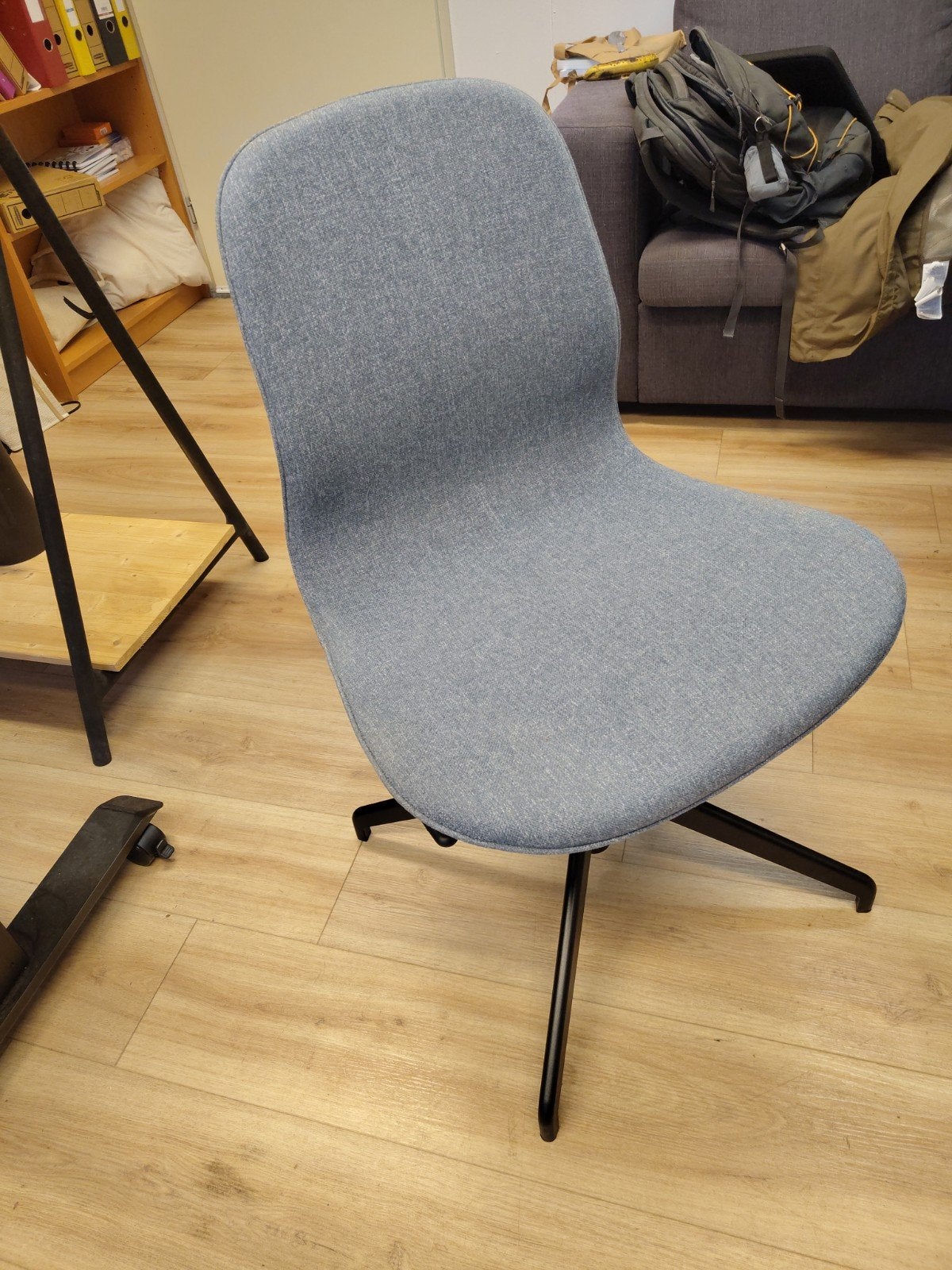Twee IKEA vergaderstoelen - Blauw/Zwart, zo goed als nieuw, Ophalen, Twee, Blauw, Zo goed als nieuw