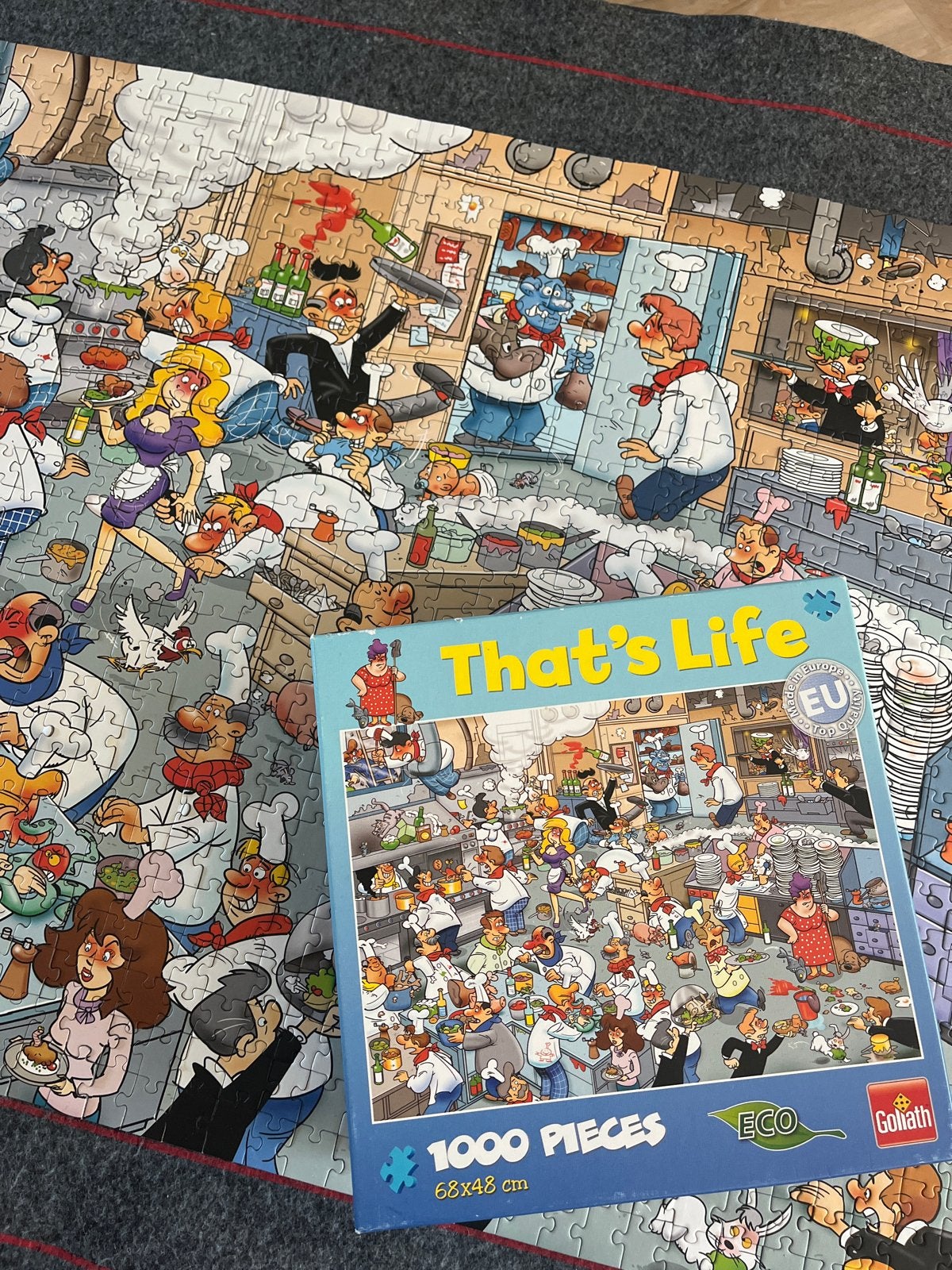 That's Life legpuzzel 1000 stukjes - compleet, Ophalen of Verzenden, 500 t/m 1500 stukjes, Gebruikt, Legpuzzel