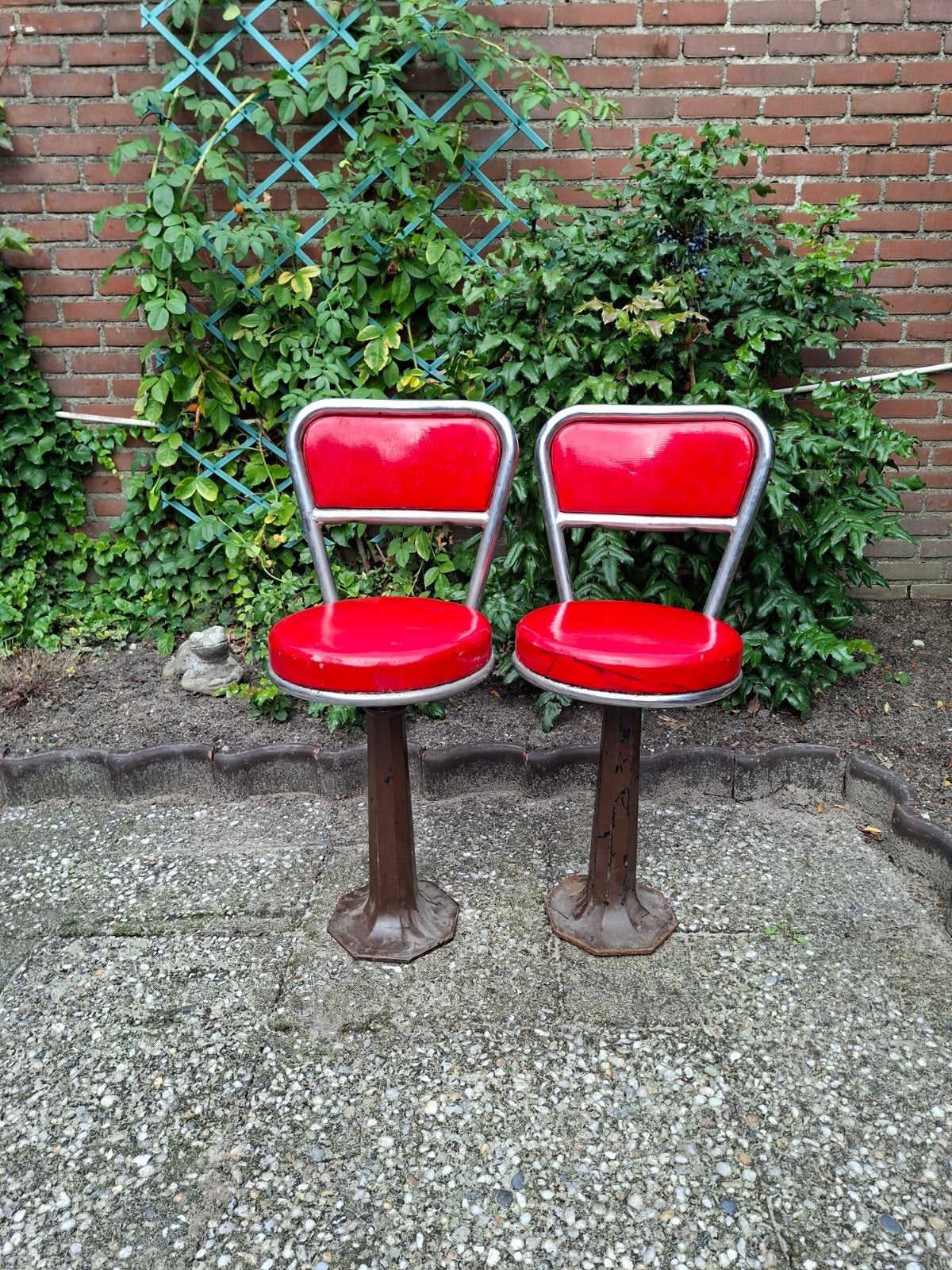diner/barkrukken uit 1947 - 2 stuks!, Verzamelen, Ophalen, Gebruikt