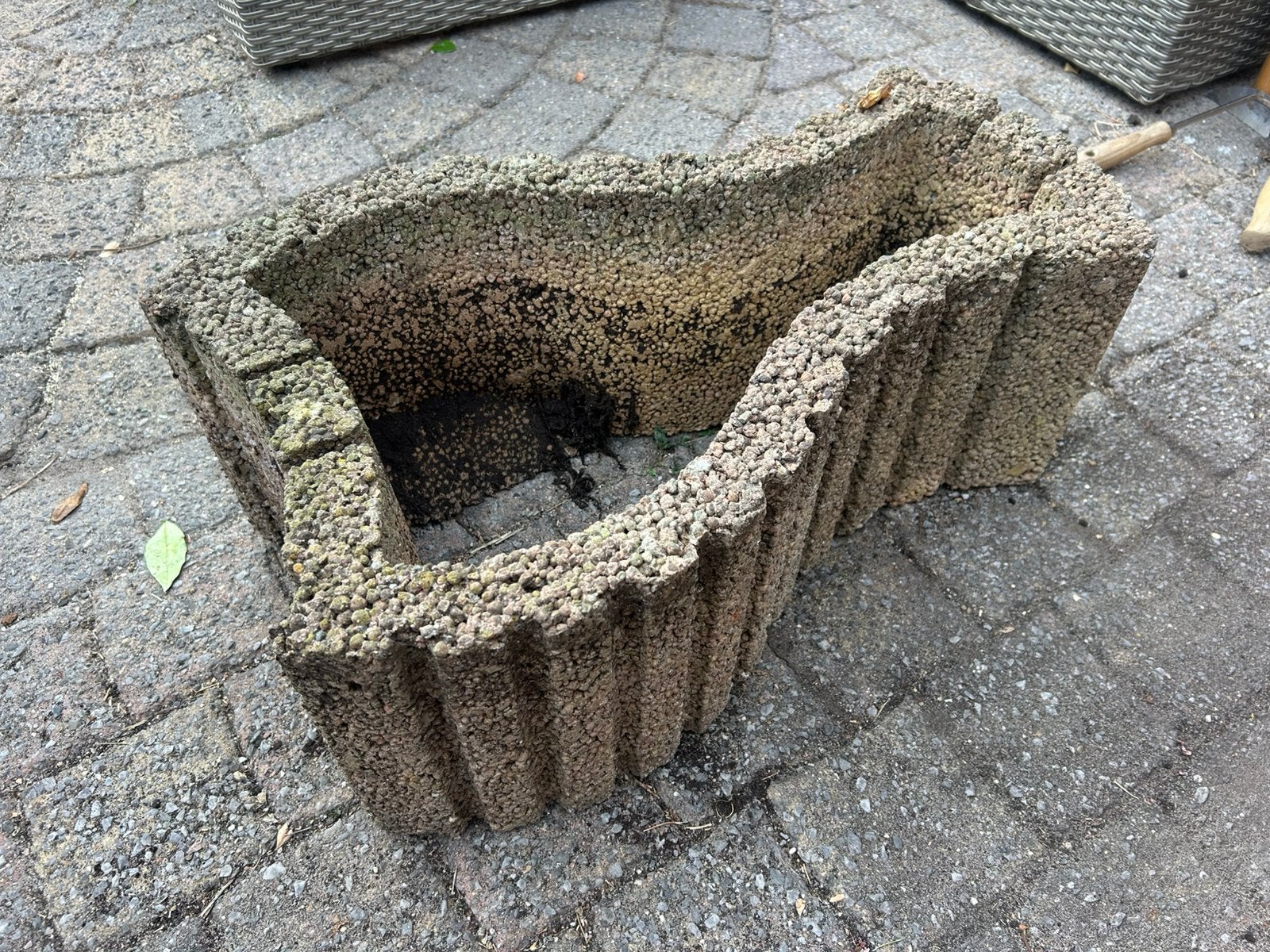 GRATIS Stenen bakken 70 st, Tuin en Terras, Bloembakken en Plantenbakken, Ophalen, Steen, Gebruikt, Minder dan 30 cm
