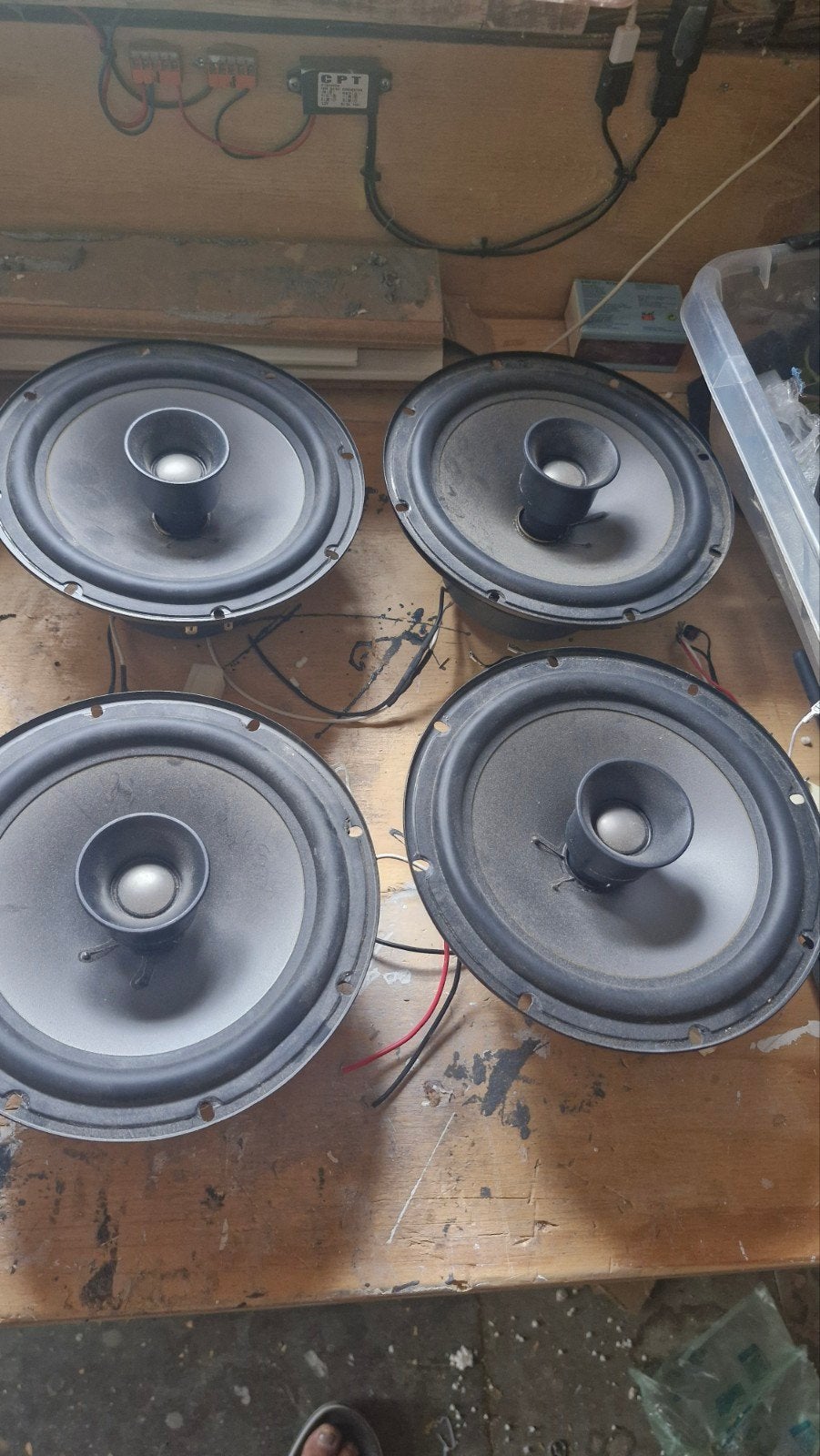 8 inch coax luidsprekers 20 euro voor 4 stuks, Audio, Tv en Foto, Luidsprekers, Overige merken, Gebruikt, Overige typen, Ophalen of Verzenden