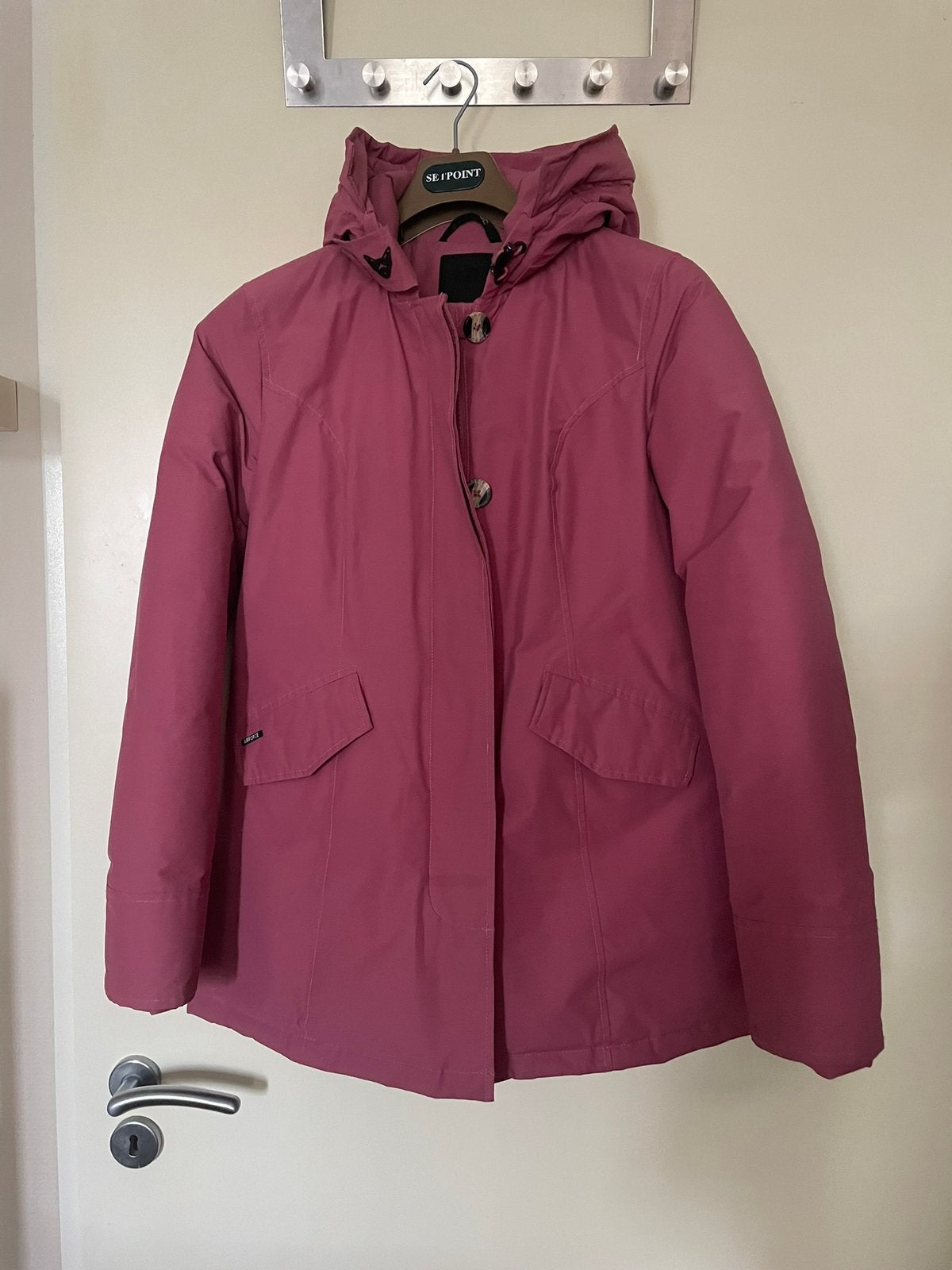 Winterjas Airforce maat 16Y, Ophalen, Zo goed als nieuw, Maat 38/40 (M), Zwart