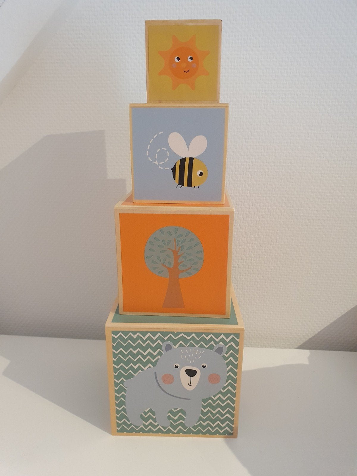 Nieuwe blokkentoren met dierenfiguren - Stapelplezier!, Ophalen of Verzenden, Nieuw, Overige typen