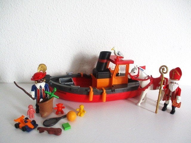 playmobil Stoomboot van Sinterklaas en Piet 5206, Kinderen en Baby's, Speelgoed | Playmobil, Complete set, Ophalen of Verzenden