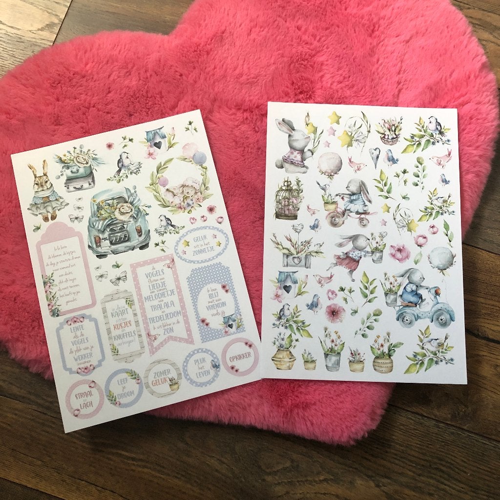 Knipvellen | Zomergeluk | konijnen, Ophalen of Verzenden, Nieuw, Versiering of Embellishment, Overige merken