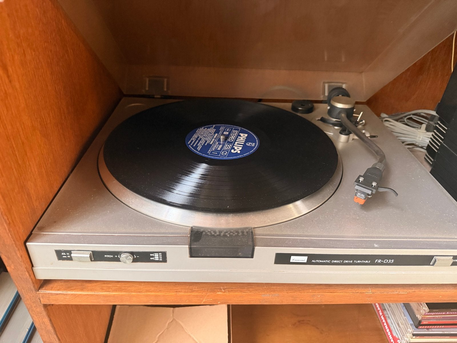 Sansui FR-D35 Automatische Direct Drive Platenspeler, Gebruikt, Automatisch, Platenspeler, Ophalen