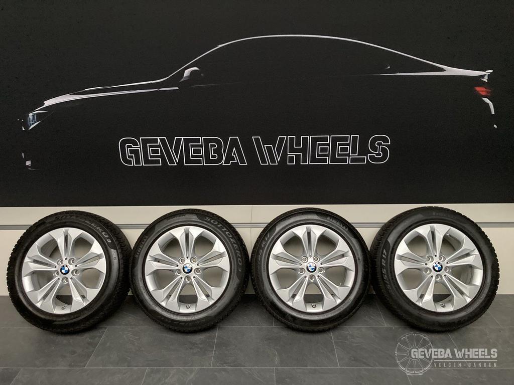 17” originele BMW X1 F48 X2 F39 velgen + winterbanden 5x112, Gebruikt, -, -, Banden en Velgen