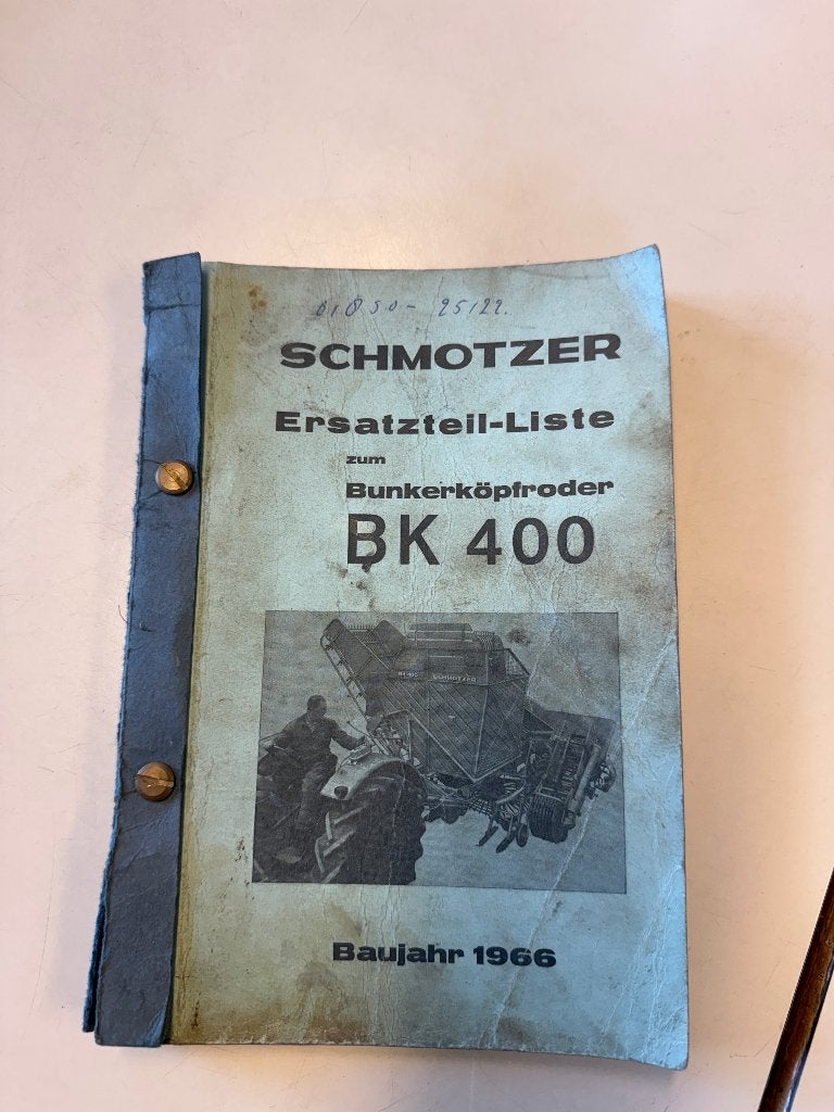 Onderdelen catalogus van schmotzer rooier, Ophalen of Verzenden