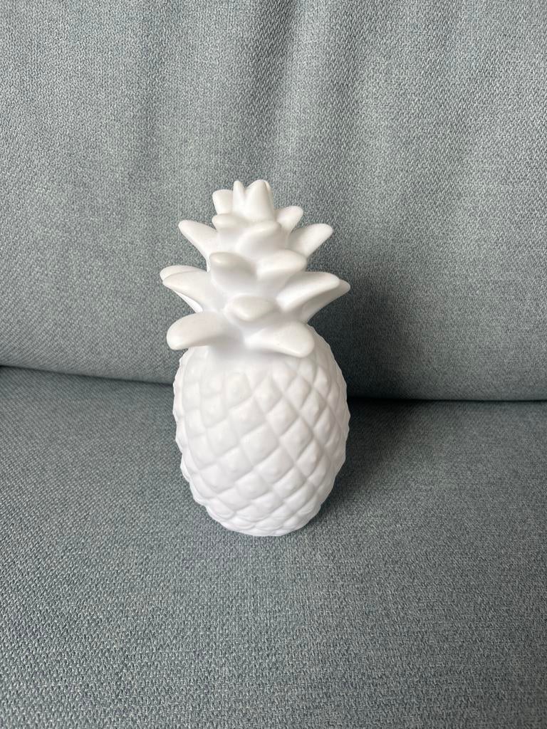 Witte ananas decoratie met LED-licht, Ophalen of Verzenden, Gebruikt