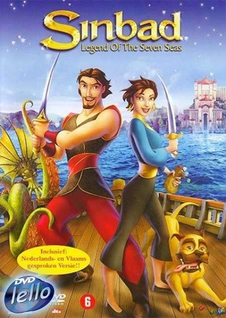 DVD: DreamWorks' Sinbad, Legend of the 7 Seas (2003) NL SLD, Tekenfilm, Amerikaans, Ophalen of Verzenden, Vanaf 6 jaar