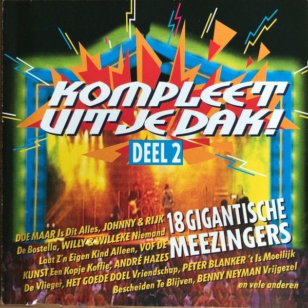 cd van Kompleet Uit Je Dak 2, Cd's en Dvd's, Verzenden, Zo goed als nieuw, Levenslied of Smartlap