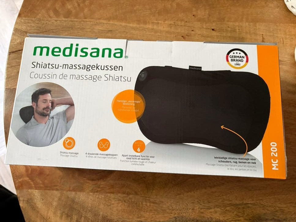 Medisana MC200 Shiatsu massagekussen nieuw!, Sport en Fitness, Massageproducten, Ophalen of Verzenden, Nieuw, Massagestoel of Kussen