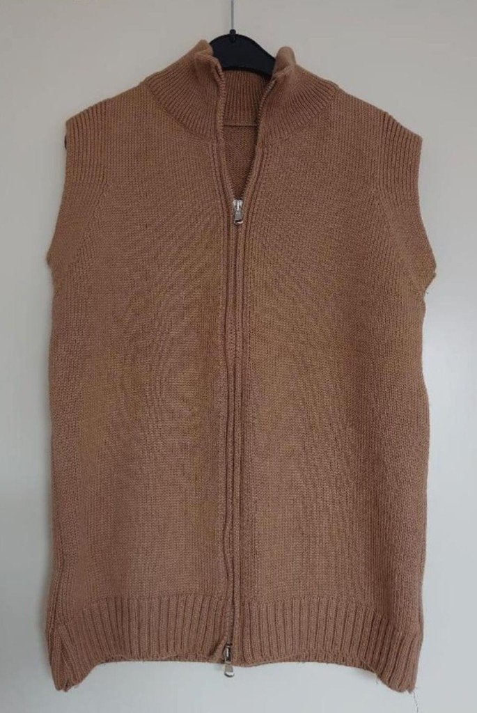 mouwloos vest bodywarmer maat 40, Verzenden, Zo goed als nieuw, Maat 38/40 (M), Beige