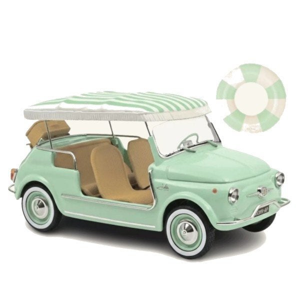 Fiat 500 Jolly 1965 Groen Modelauto 1/18 Norev, Auto, Norev, Ophalen of Verzenden, Norev