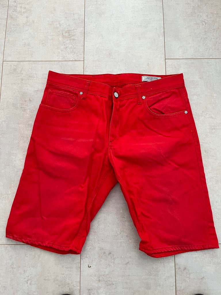 Jack & Jones rode korte spijkerbroek maat XL, Ophalen of Verzenden, Gedragen, Overige kleuren, W36 - W38 (confectie 52/54)