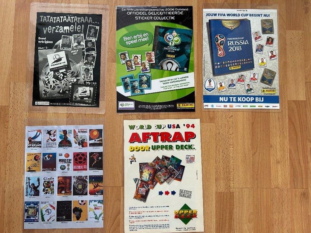 Panini reclame a4 advertenties world cup 98, 2018 affiches, Ophalen of Verzenden, Nieuw, Sticker