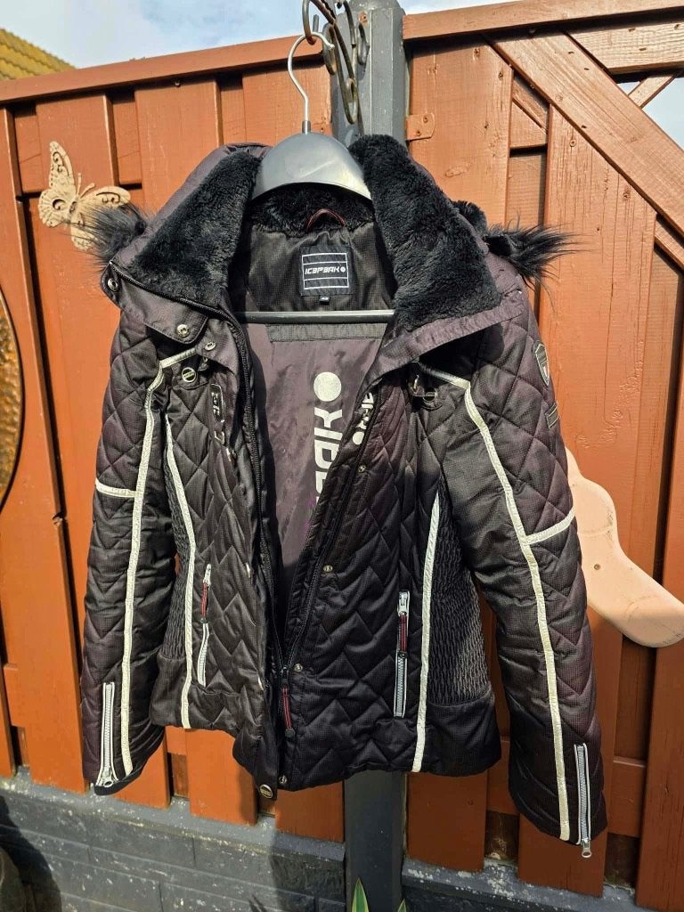 Icepeak winterjas, Icepeak, Zwart, Maat 42/44 (L), Ophalen of Verzenden