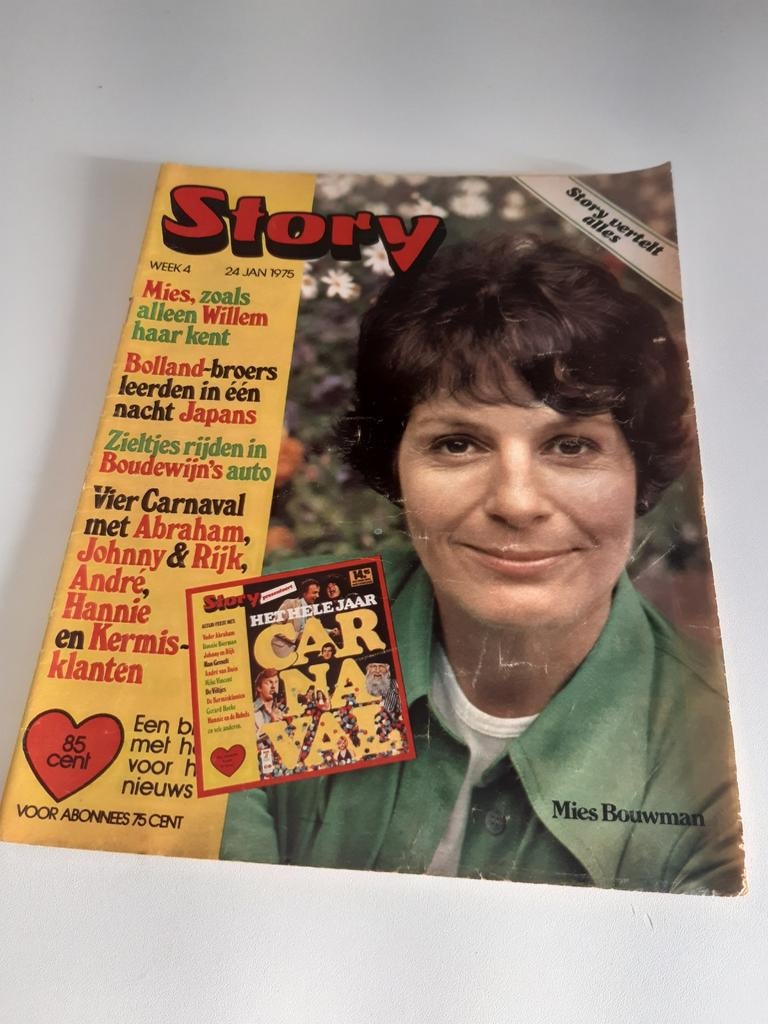 Story 1975. Nr. 4 - Mies Bouwman. Bolland en Bolland. Frans, Verzamelen, Ophalen of Verzenden, 1980 tot heden, Tijdschrift