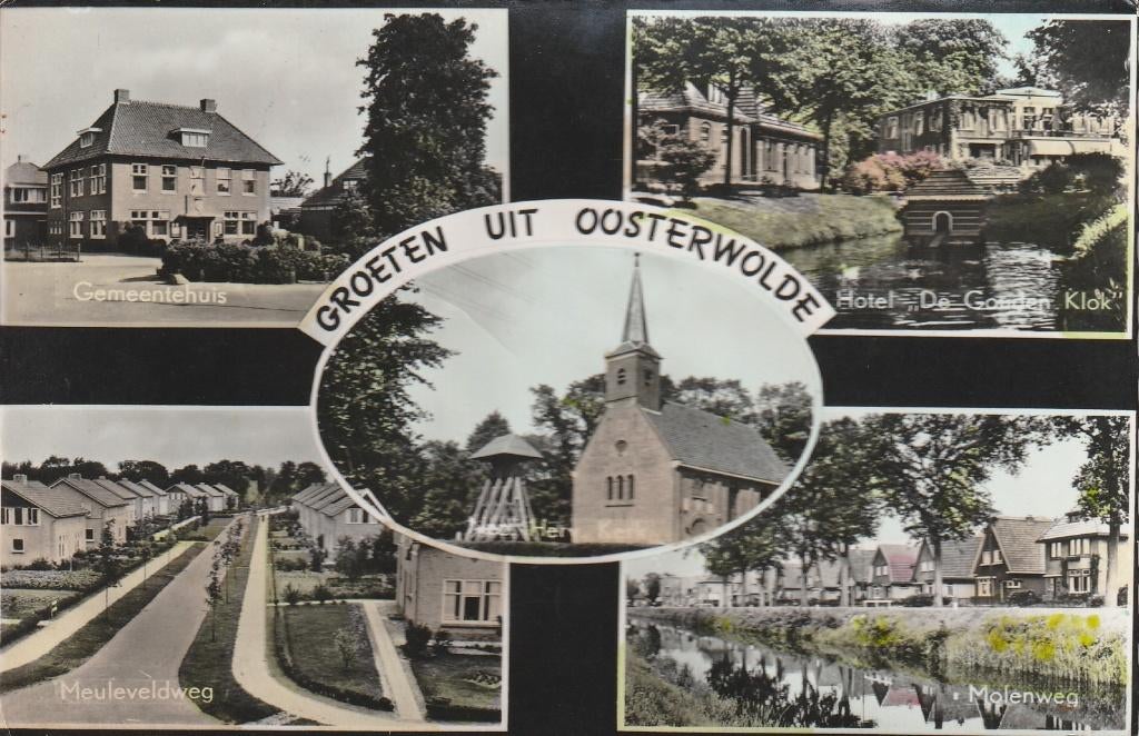Oosterwolde, Ophalen of Verzenden, 1940 tot 1960, Gelopen, Friesland