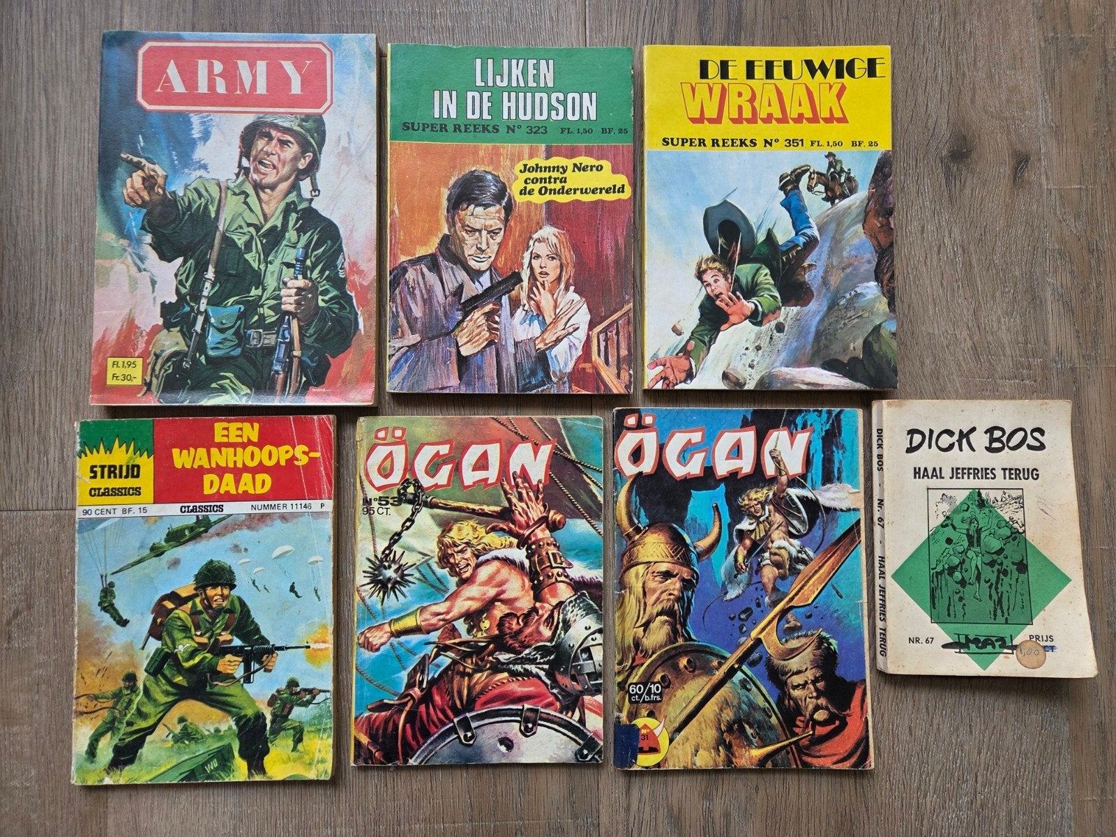 Ogan gruwel griezel strijd army super mini strip dick bos, Meerdere comics, Ophalen of Verzenden, Gelezen, Europa