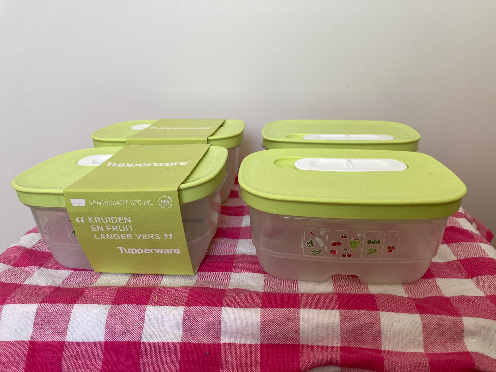 4 x TUPPERWARE VENTSMART *NIEUW*, Ophalen, Nieuw, Groen, Bak of Kom