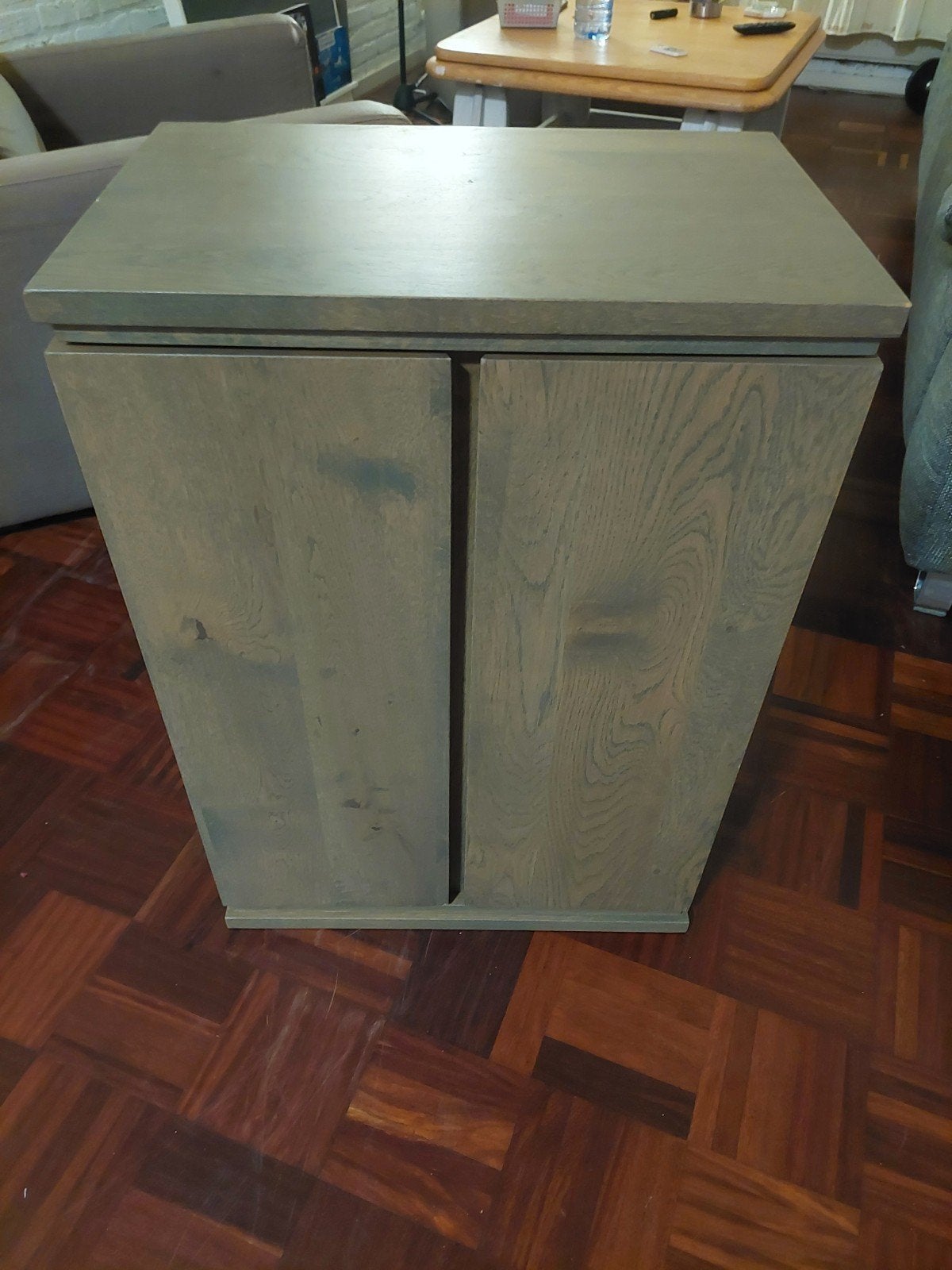Houten CD/DVD-kast met ruimte voor veel discs, Ophalen, Gebruikt, 150 discs of meer, Hout