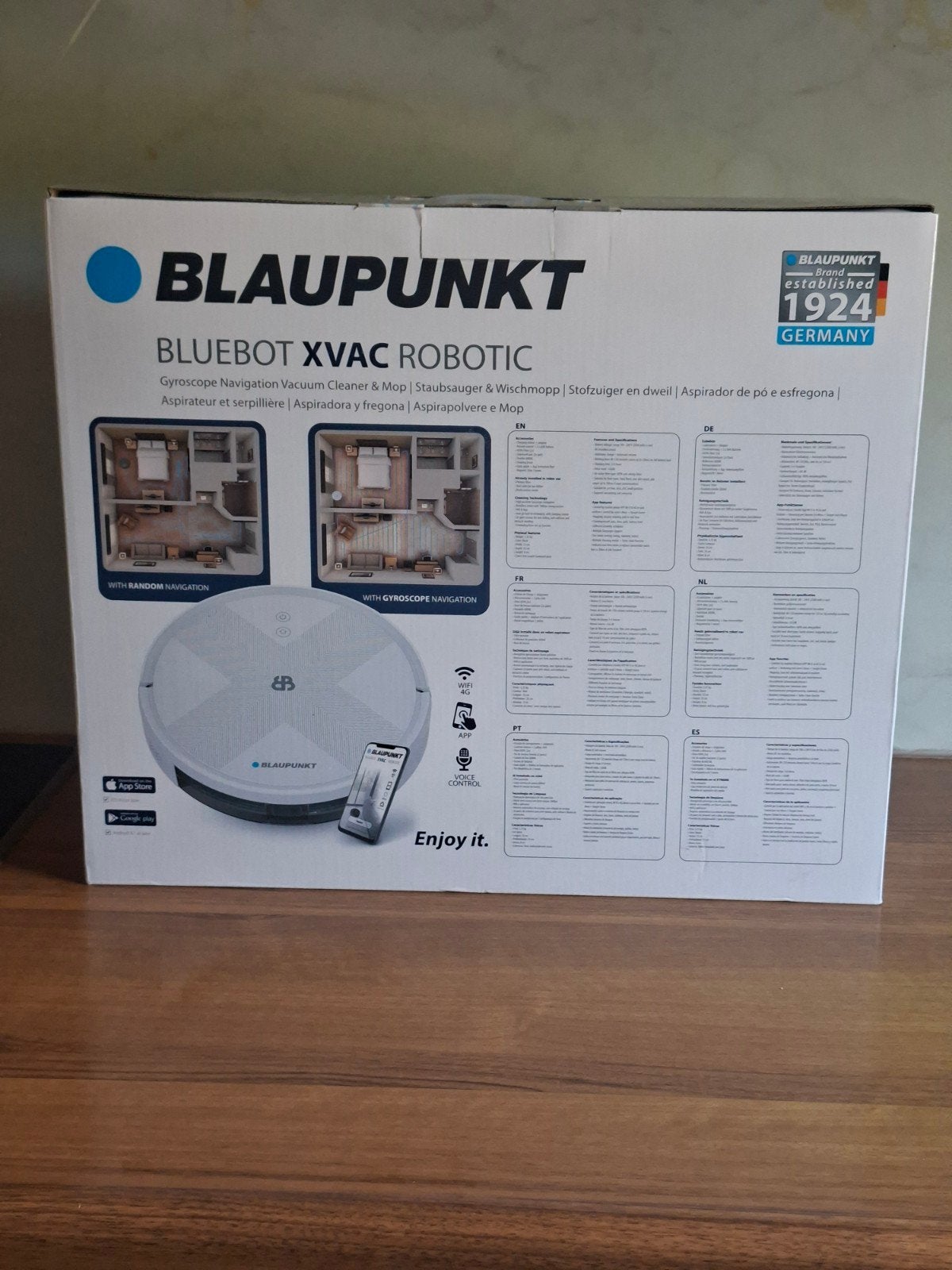 Blaupunkt Bluebot Xvac Robotstofzuiger & Dweilrobot, Witgoed en Apparatuur, Stofzuigers, Ophalen, Overige merken, Nieuw, Reservoir