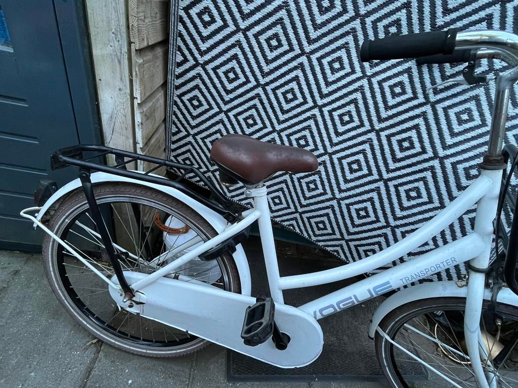 Oma kinderfiets, Fietsen en Brommers, Fietsen | Meisjes, Gebruikt, Ophalen of Verzenden, Handrem, 20 inch