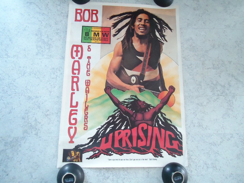 Unieke orginele Bob Marley  BMW  Uprising, Verzenden, Gebruikt, Poster, Artwork of Schilderij
