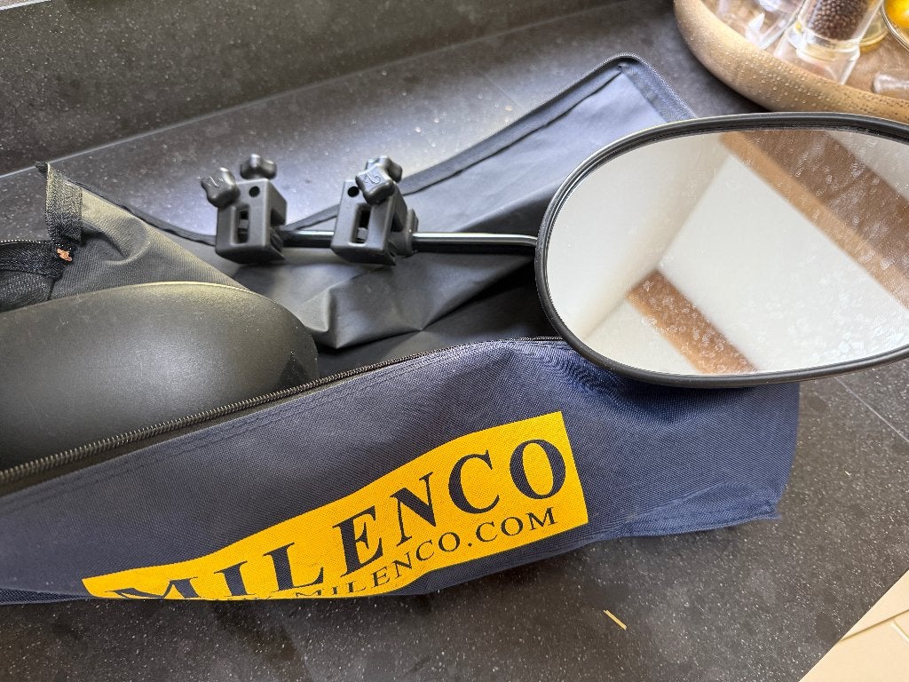 Milenco caravanspiegels Aero 4, Ophalen, Gebruikt