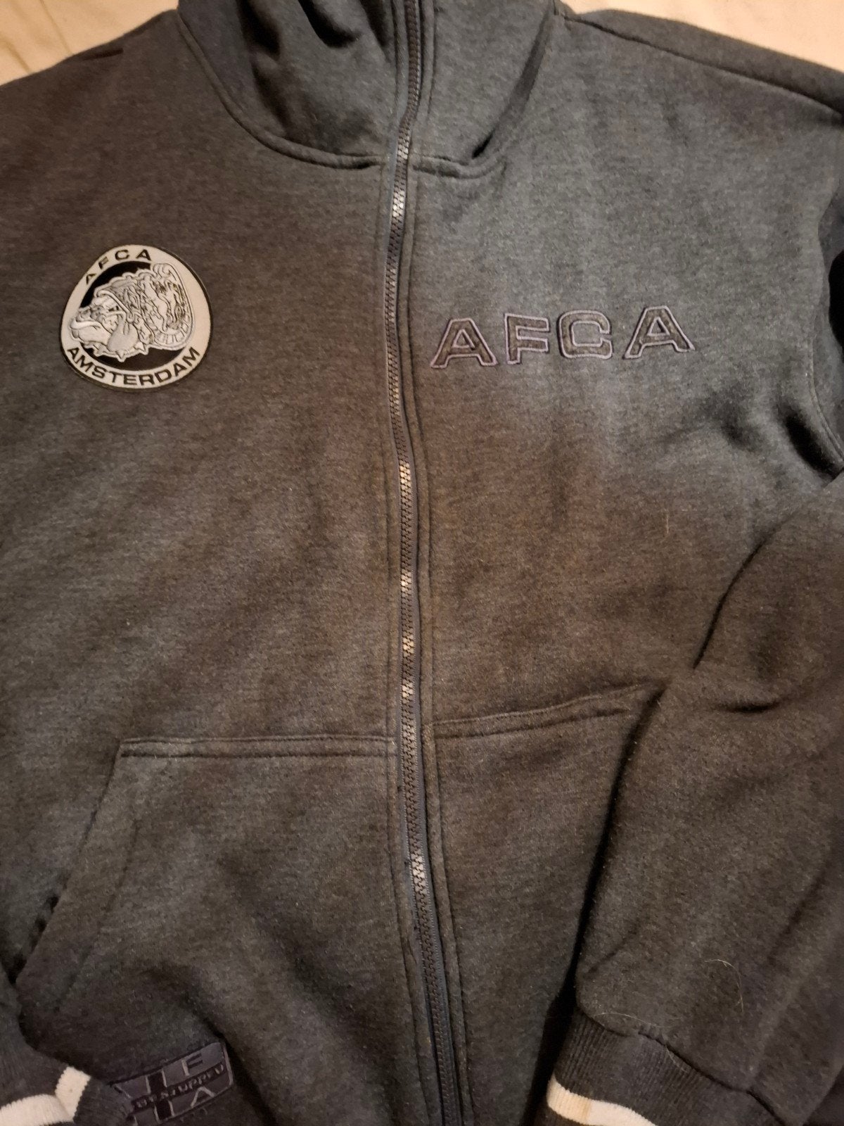 AFCA Ninja Vest - Donkergrijs Hoodie met Rits, Ophalen of Verzenden, Gedragen, AFCA