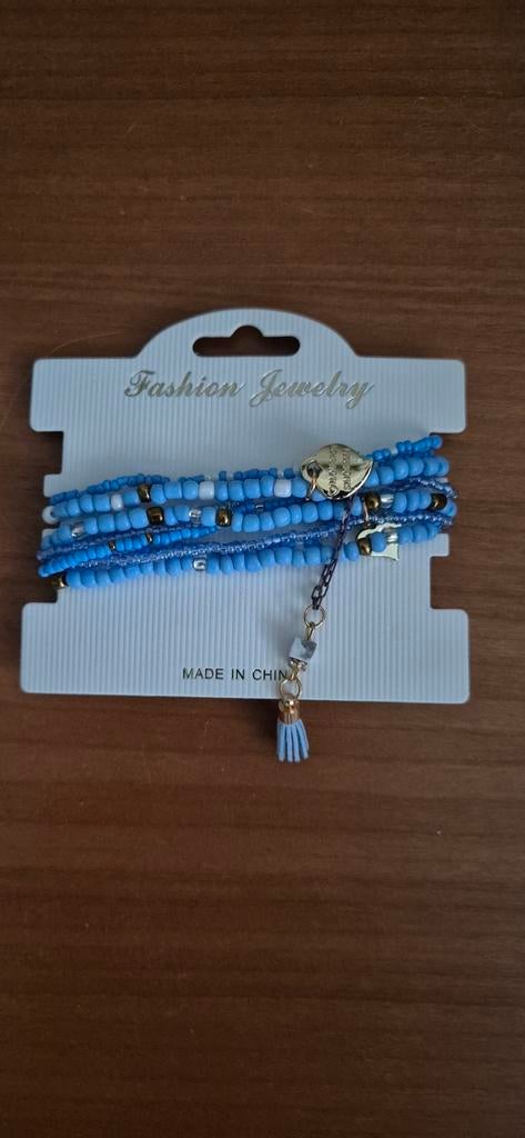 Nieuwe blauwe armbanden, Sieraden, Tassen en Uiterlijk, Armbanden, Ophalen of Verzenden, Nieuw, Blauw
