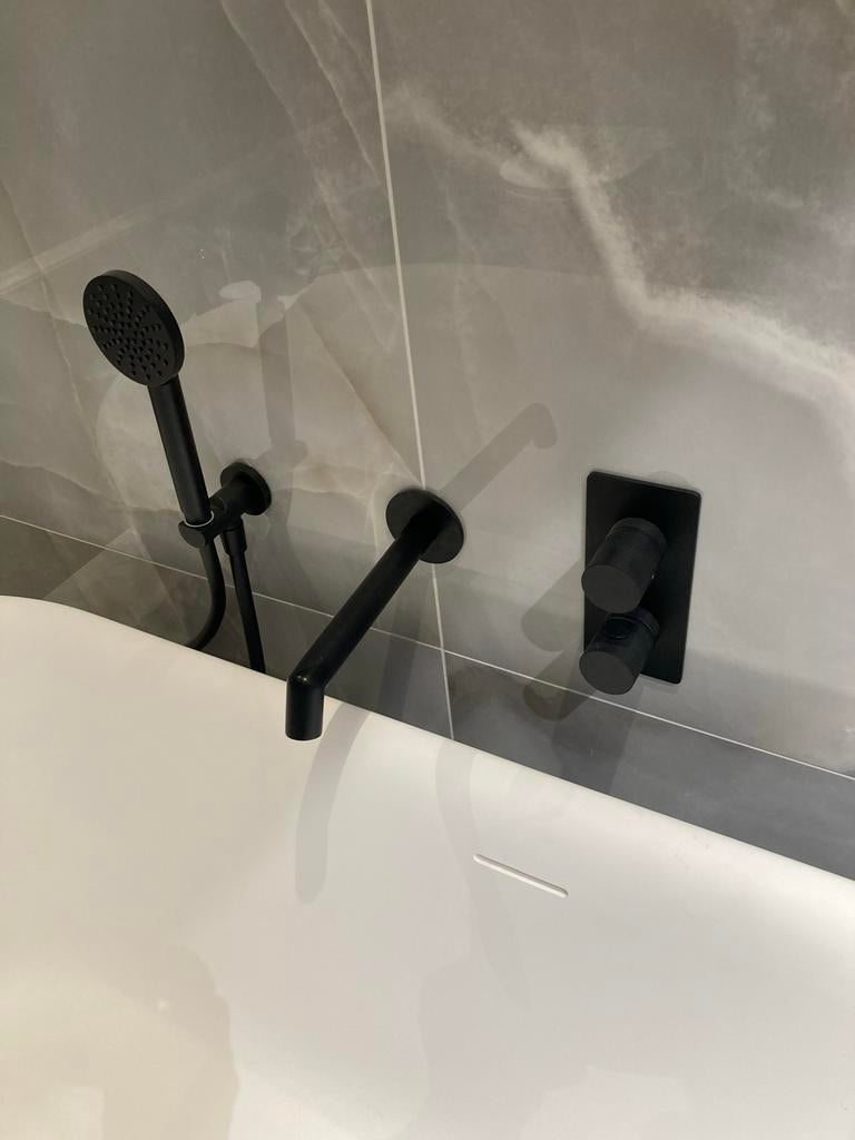 Matzwarte inbouwkranen voor bad en douche, Ophalen, Nieuw