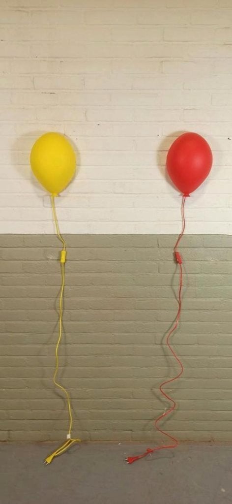 Set Van 2 Vintage Ikea Ballon Wandlampen, Tweedehands, Tweedehands, Ophalen of Verzenden, Tweedehands
