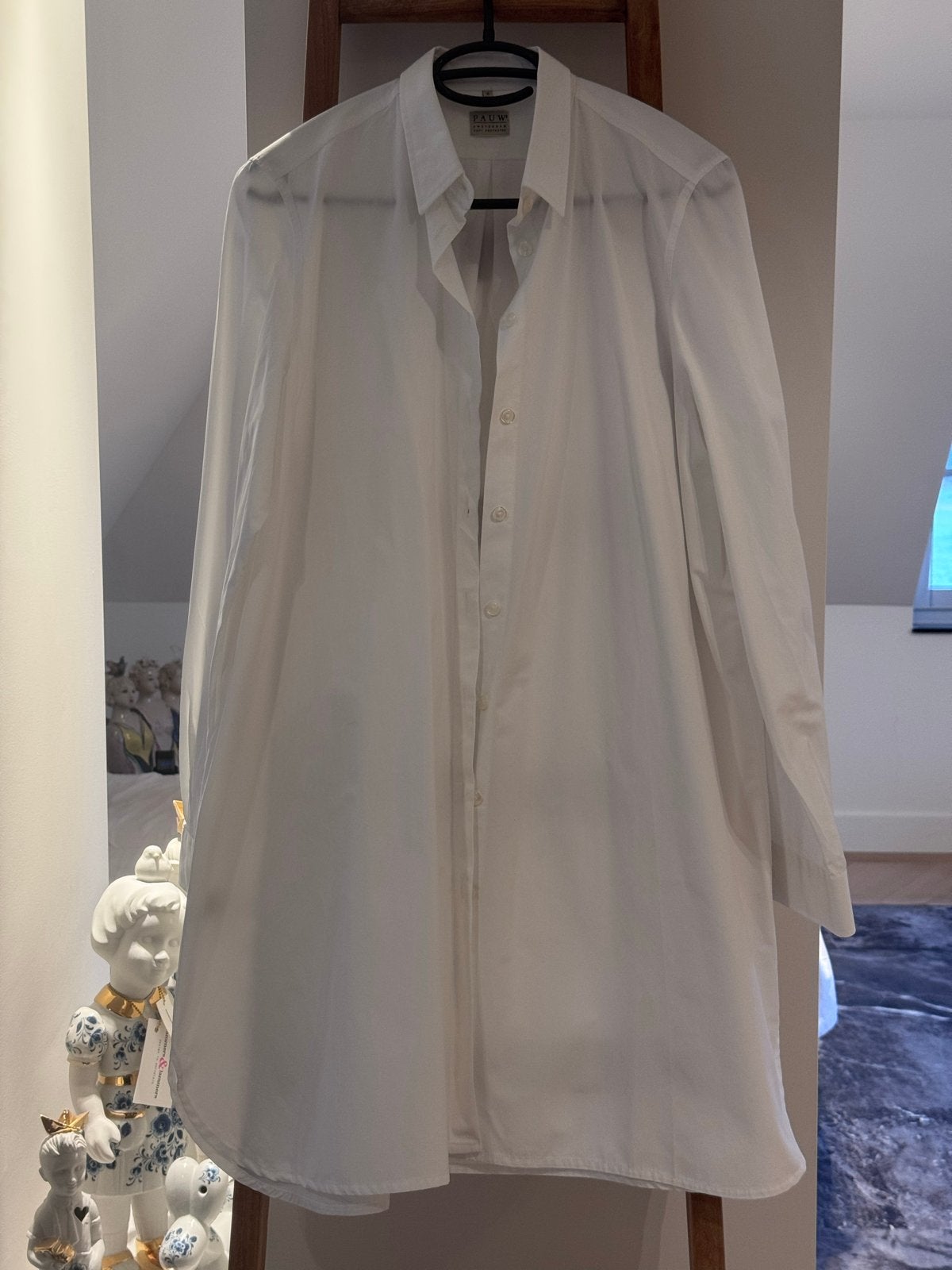 Pauw Amsterdam Witte Katoenen Blouse Maat 4, Verzenden, Zo goed als nieuw, Maat 38/40 (M), Wit