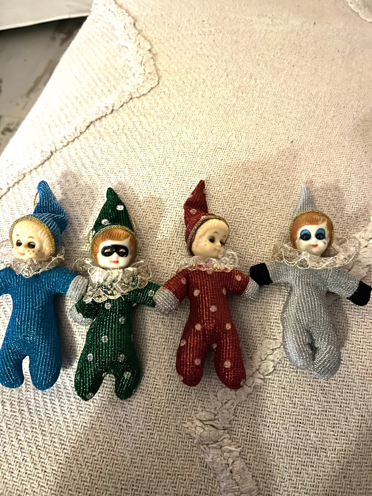 Prachtige set vintage mini harlekijntjes (jaren '70/'80), Ophalen of Verzenden