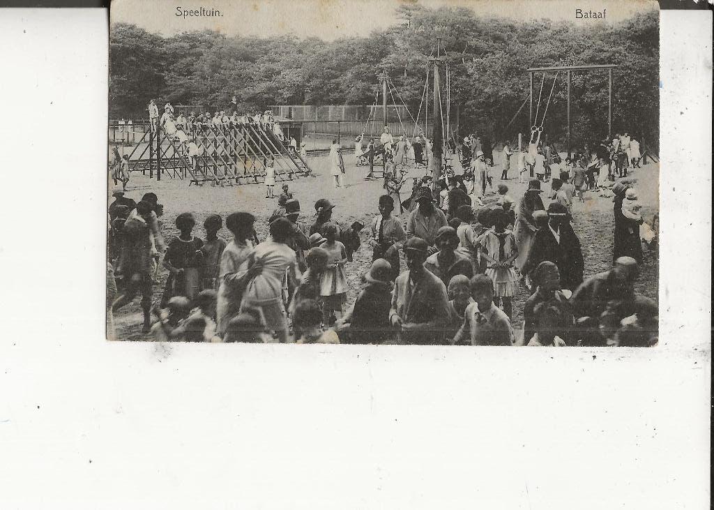 Scheveningen Bataaf met Speeltuin Padvindersstempel 21-7-32, Ophalen of Verzenden, 1920 tot 1940, Gelopen, Zuid-Holland