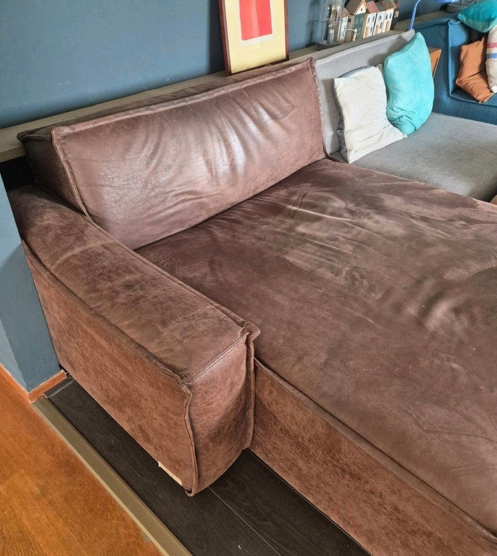 UMIX Loungebank Bruin - 160x140x70 cm, Ophalen, Gebruikt, 125 tot 150 cm, 150 tot 200 cm