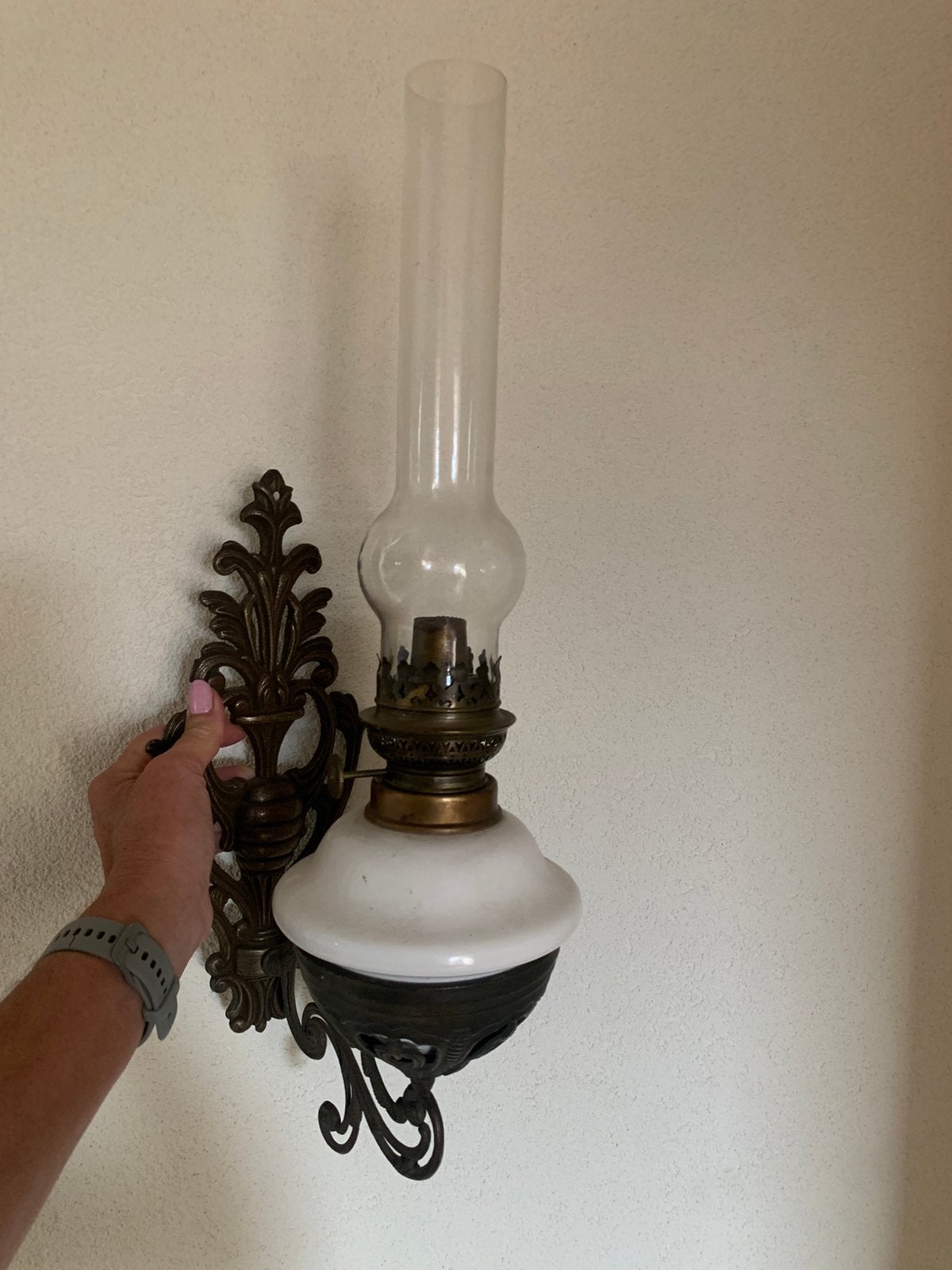 Olielamp, Antiek en Kunst, Antiek | Lampen, Ophalen