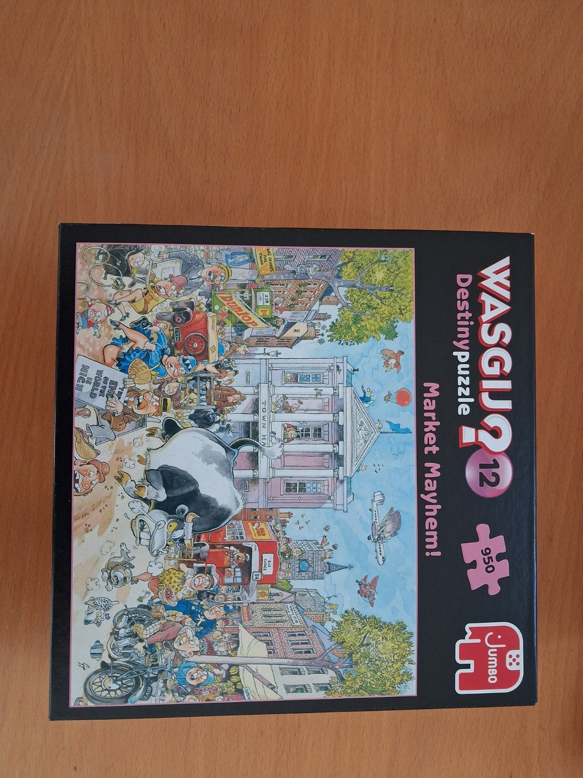 Wasgij Destiny 12: Market Mayhem! Legpuzzel 950 stukjes, Ophalen of Verzenden, 500 t/m 1500 stukjes, Zo goed als nieuw, Legpuzzel