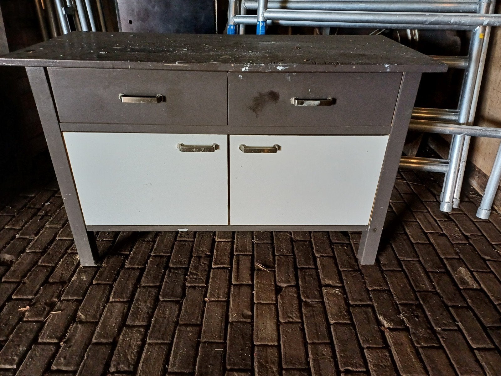 IKEA Varde Keukenblok / Werkbank - Gebruikt, Hout, IKEA, Ophalen of Verzenden, Bruin