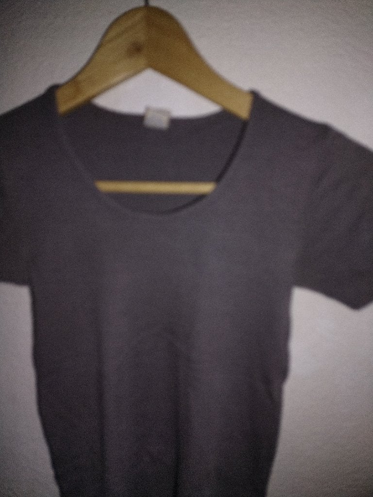 Engel, 34/36, wol zijde t- shirt/hemd met korte mouw, Maat 38/40 (M), Ophalen of Verzenden, Korte mouw, Grijs