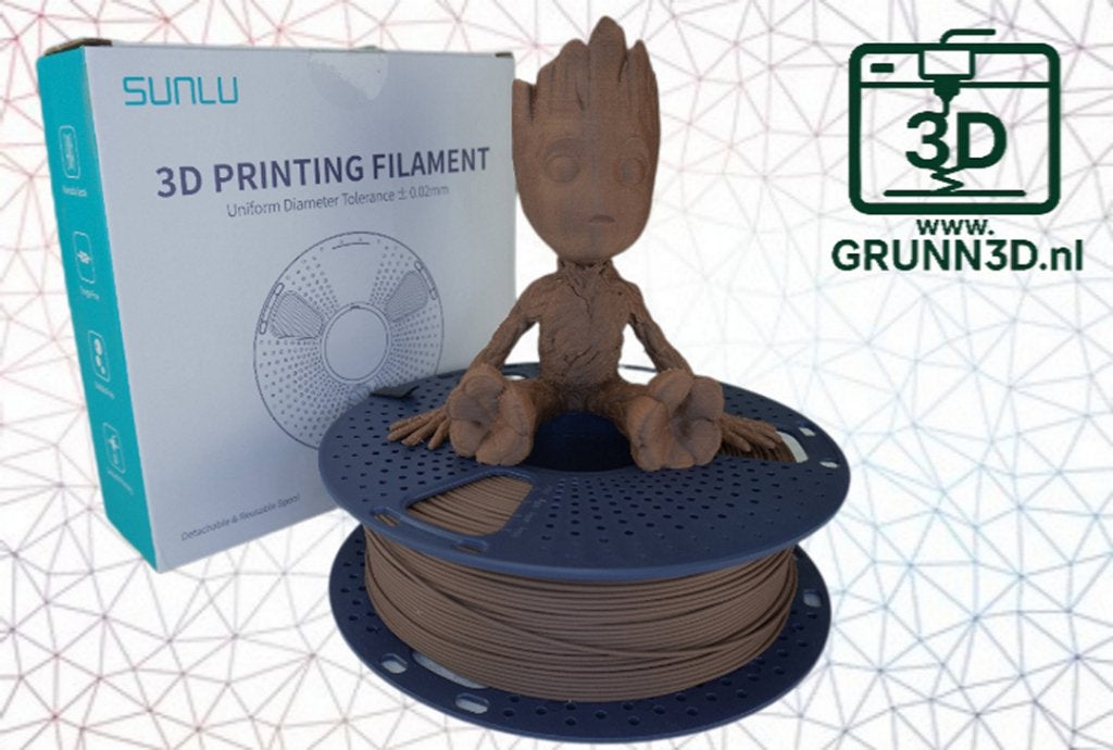 Nieuwe rollen Sunlu wood PLA 3D filament Kersen rol a 1kg, Computers en Software, Ophalen of Verzenden, Nieuw, Filamentrollen