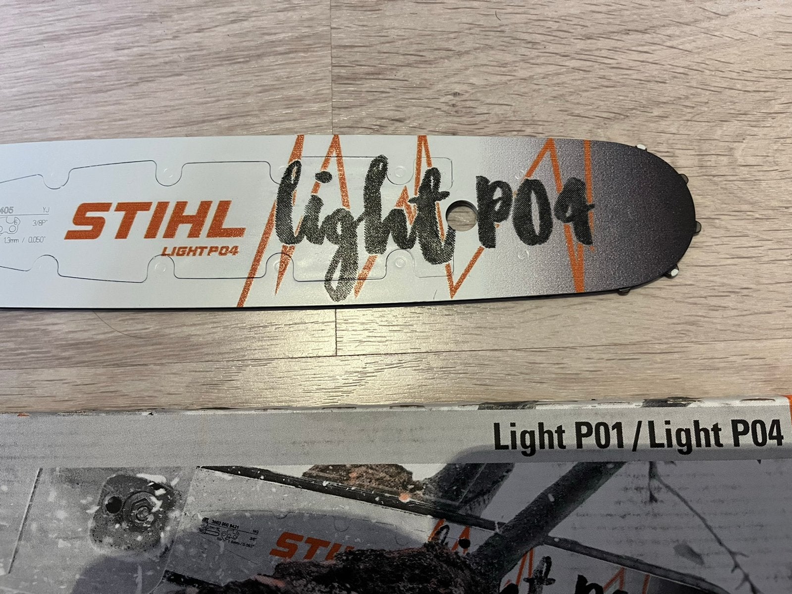 Stihl zaagblad light P04 + 2 kettingen nieuw., 70 mm of meer, Kettingzaag, Nieuw, Ophalen of Verzenden