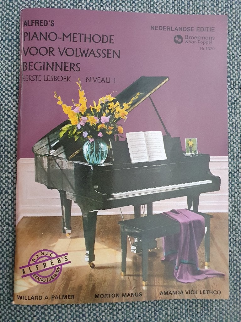 Alfred's Piano Meth Volw Beginners Niv 1,2 + CD's + Elvis, Overige genres, Les of Cursus, Ophalen of Verzenden, Zo goed als nieuw