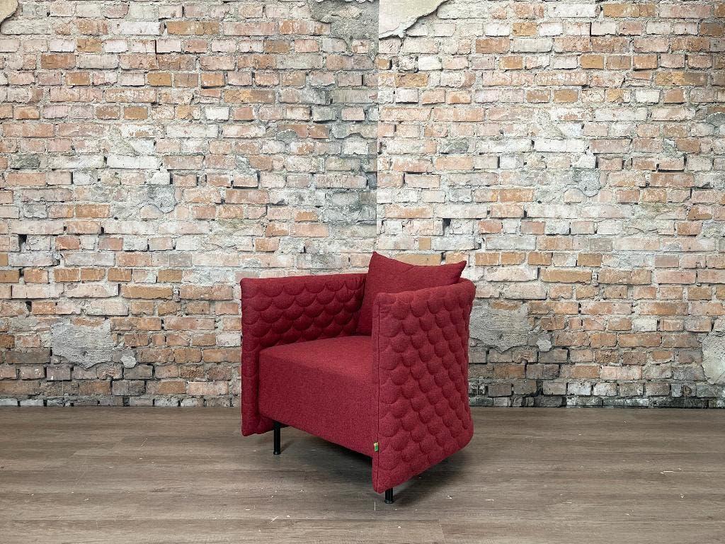 Naughtone Cloud Plain bordeaux bij TheReSales, Huis en Inrichting, Fauteuils, Ophalen, Minder dan 75 cm, Design, Zo goed als nieuw