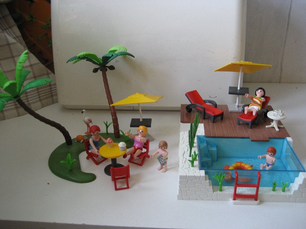 playmobil tropisch zwembad met groot terras, Ophalen of Verzenden, Zo goed als nieuw